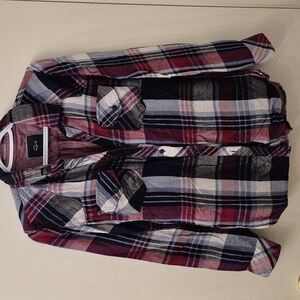 RAILS Hunter Button Down Long Sleeve Shirt in Red Black White Small